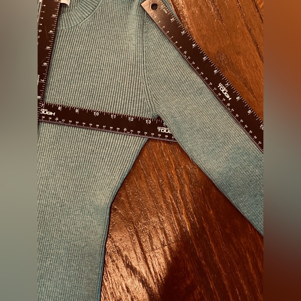 Nine West Bodycon Midi Dress Cool Sea Heather Medium NEW - Picture 8 of 10